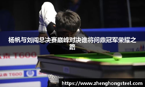 杨帆与刘闯总决赛巅峰对决谁将问鼎冠军荣耀之路