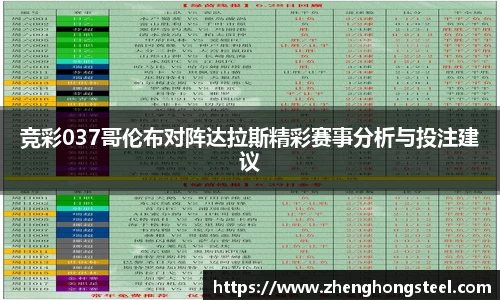 竞彩037哥伦布对阵达拉斯精彩赛事分析与投注建议